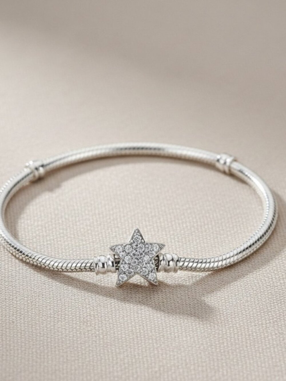 Elegant Silver Star Bracelet